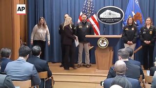 Justice Department sues New York AG, governor over state's immigration law.