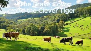 The Brave Cows and the Clever Tiger