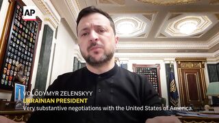 Ukraine's President Zelenskyy describes his 'detailed' phone call with Trump.