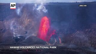 Hawaii's Kilauea volcano is spewing lava again.