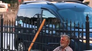 The music evokes the heart of an old busker on the side of the road