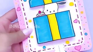 DIY paper craft ~ Greeting card #shorts #art #papercraft #craft #youtubeshorts #sanrio_2