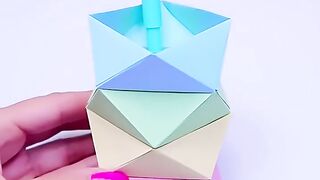Paper craft ideas DIY Pen holder #shorts #art #craft #papercraft #diy #artandcraft #innovacrafts