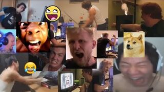 Noob Gamers Smashing Computers / Funny Rage Quit Meme Best Compilation / Angry Kid / Lol / CS:GO