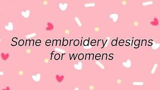Beautiful embroidery designs for womens????