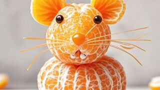 After a busy night, I finally finished making the orange mouse