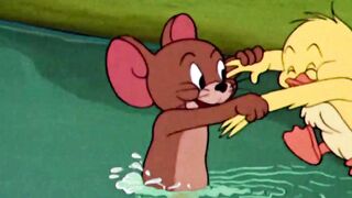 Tom et Jerry en français petit coin coin apprend à nager shorts (1080P_HD)