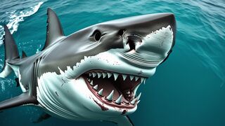 An animated shark.