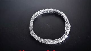KNOBSPIN D VVS1 Moissanite Tennis Bracelet