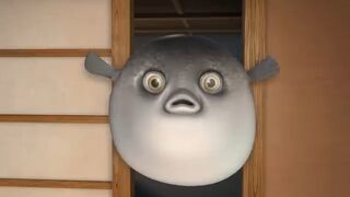 The difficulty of cutting FUGU fish
