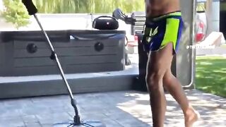 Tate practicing for Logan Paul