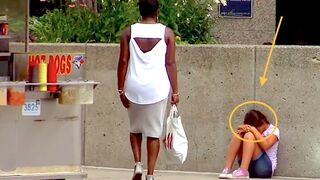 How Do People React To A Hungry Child? (Social Experiment).
