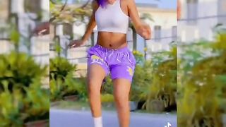 PURPLE SPEEDY NEW DANCE CHALLENGE MIF femaledancer tiktokdance