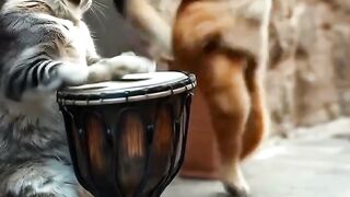 Funni Cats Roadside Music