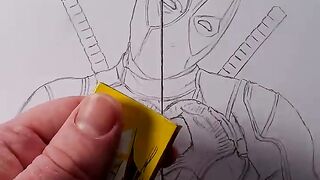 Draw Deadpool! #art #drawing #shorts #deadpool #howtodraw #easydraw