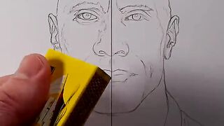 Draw The Rock! #art #drawing #shorts #therock #dwaynejohnson #howtodraw #easydraw