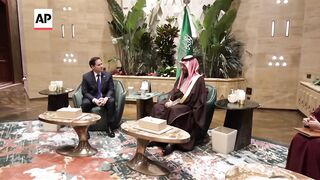 Marco Rubio meets Saudi Crown Prince Mohammed bin Salman in Riyadh.