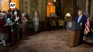 Trump says he will continue to restrict AP's access to his events.