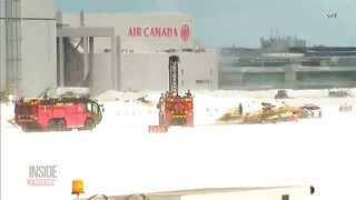 15 Injured After Delta Flight Lands Upside Down at Toronto Airport.