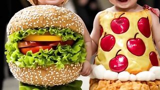 Cutest Baby Fashion Show Featuring Food-Themed Outfits _KidsFashion _RunwayShow _AI _YouTubeShorts(1080P_HD).mp4