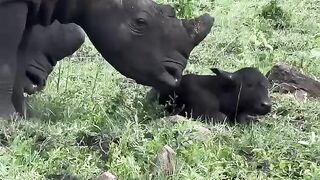 Um momento raro e emocionante na natureza