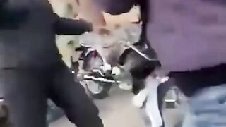 showed a woman driver shouting