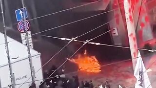 Patriots in Bulgaria set fire to EU headquarters in Sofia. (News Flash)