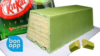 Gigantic KitKat with green tea
