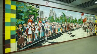 Mosaics in the underground passages of Rostov-on-Don