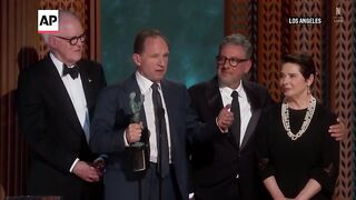 ‘Conclave’ triumphs at SAG Awards, Timothée Chalamet wins best actor.