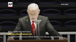 Israeli military tanks have entered the West Bank, Netanyahu announces.