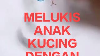MELUKIS ANAK KUCING DENGAN PENCIL