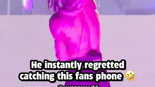 Swae Lee instantly regretted catching this fans phone ????
