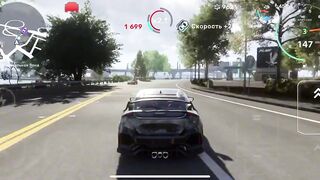 Honda civic driving