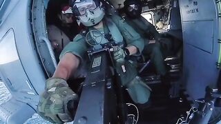 Aviation mafia lovers testing Gun Machine on helecoptor