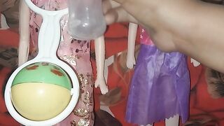 Barbie drinking milk ????