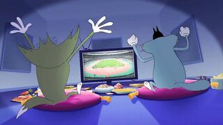 Cockroach and cat fighting cartoon|Kids|