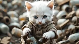 Kucing pekerja keras