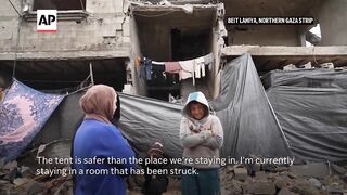 Palestinians shocked at the wreckage after returning to northern Gaza.