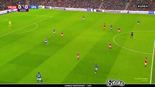 Ipswich with an early lead against man united