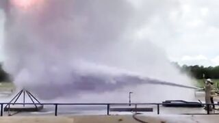 Firefighter Water Control Trick That Will Blow Your Mind!