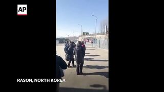 International tourists return to North Korea for the first time in years.