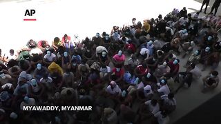 More than 7,000 held in Myanmar after being caught in online scam centers.