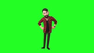 Man animation video