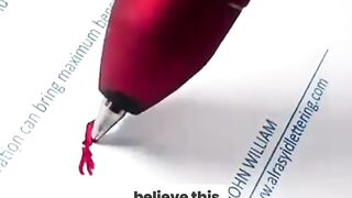 Unbelievable Signature Art! Watch This Guy’s Masterpiece Unfold!