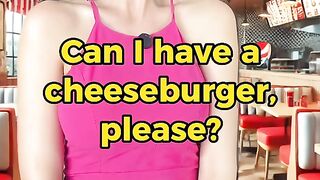 Can i have cheese burger please