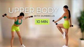 10 MIN Upper Body Workout for Toned Arms, Back, Biceps & Triceps at Home