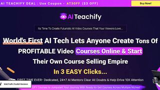 AI Teachify Review – Create Unlimited Profitable Video Courses & Build Your Own Online Course Business