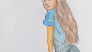Girls drawing