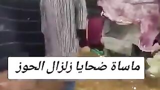 _The suffering of the victims of the earthquake in the World Cup region